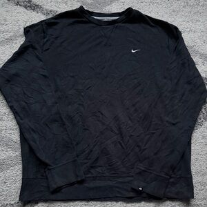 Nike The Athletic Department Embroidered Swoosh Heavy Long Sleeve Shirt Mens XL